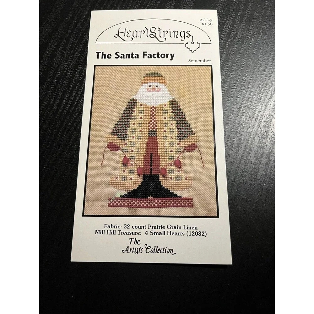 HeartStrings The Santa Factory Vintage Cross Stitch Patterns - Set of 4